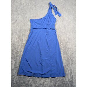 Athleta Dress Womens Size 2 Blue Mini Athletic Tennis A Line One Shoulder